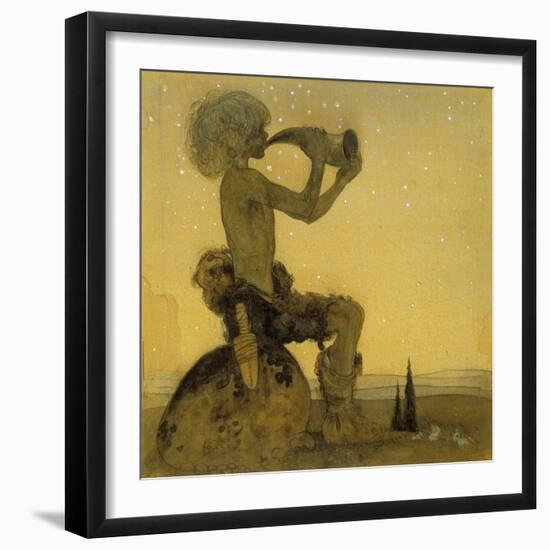 A Fairy Shepherd, 1910-John Bauer-Framed Giclee Print