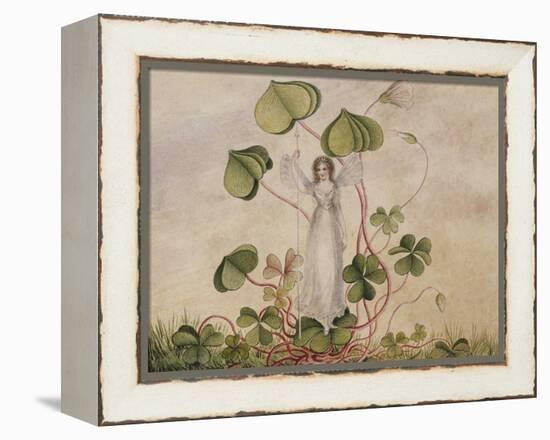 A Fairy Standing Among Clover-Amelia Jane Murray-Framed Premier Image Canvas