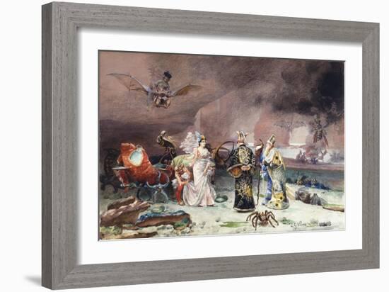 A Fairy Tale-Jean or Jehan Georges Vibert-Framed Giclee Print