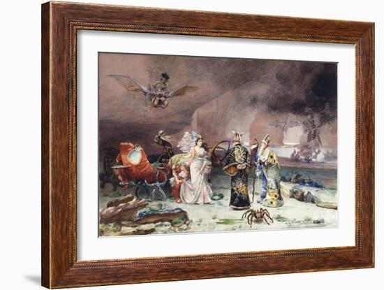 A Fairy Tale-Jean or Jehan Georges Vibert-Framed Giclee Print