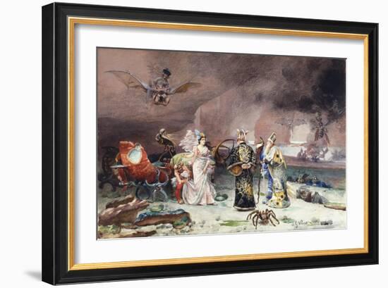 A Fairy Tale-Jean or Jehan Georges Vibert-Framed Giclee Print