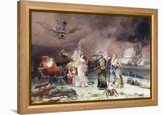 A Fairy Tale-Jean or Jehan Georges Vibert-Framed Premier Image Canvas