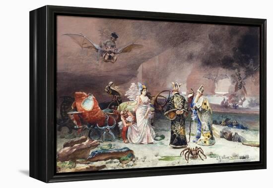 A Fairy Tale-Jean or Jehan Georges Vibert-Framed Premier Image Canvas