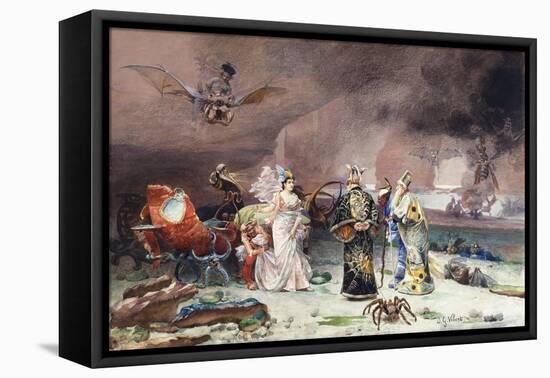 A Fairy Tale-Jean or Jehan Georges Vibert-Framed Premier Image Canvas