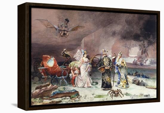 A Fairy Tale-Jean or Jehan Georges Vibert-Framed Premier Image Canvas