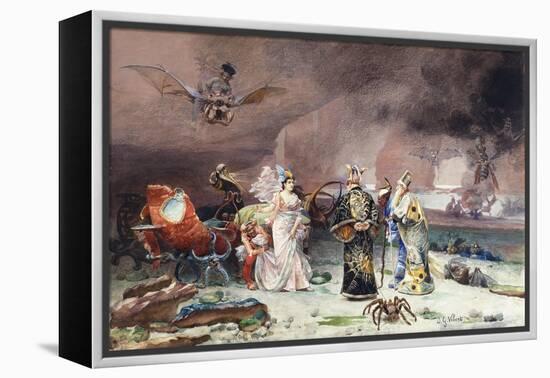 A Fairy Tale-Jean or Jehan Georges Vibert-Framed Premier Image Canvas