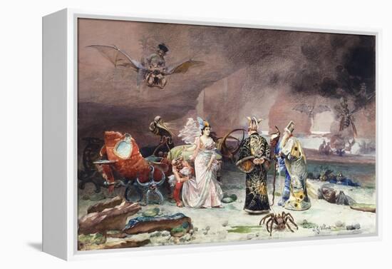 A Fairy Tale-Jean or Jehan Georges Vibert-Framed Premier Image Canvas