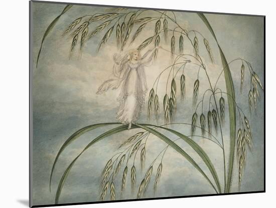 A Fairy Waving Her Wand Standing Among Blades of Grass-Amelia Jane Murray-Mounted Giclee Print