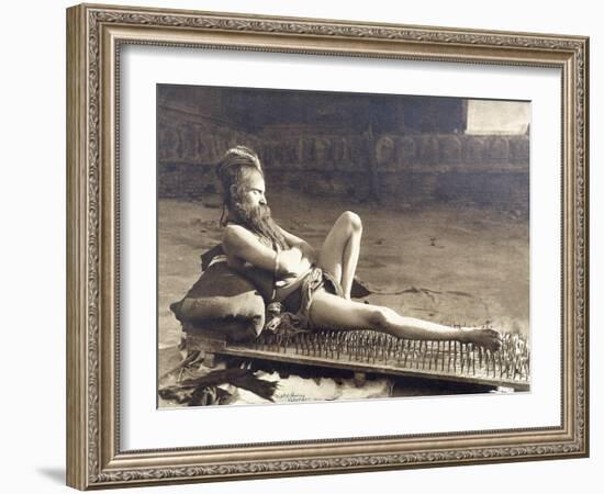 A Fakir of Holy Benares, India, 1907-Herbert Ponting-Framed Photographic Print