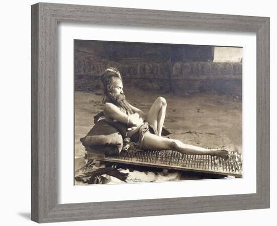 A Fakir of Holy Benares, India, 1907-Herbert Ponting-Framed Photographic Print