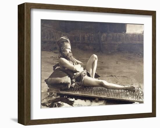 A Fakir of Holy Benares, India, 1907-Herbert Ponting-Framed Photographic Print