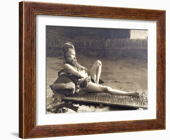 A Fakir of Holy Benares, India, 1907-Herbert Ponting-Framed Photographic Print