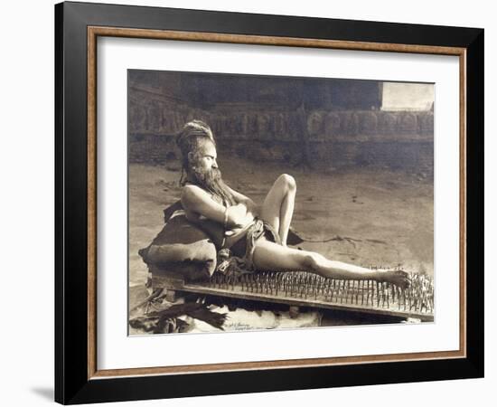 A Fakir of Holy Benares, India, 1907-Herbert Ponting-Framed Photographic Print