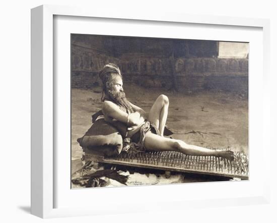 A Fakir of Holy Benares, India, 1907-Herbert Ponting-Framed Photographic Print