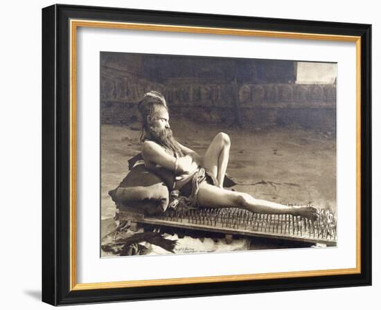 A Fakir of Holy Benares, India, 1907-Herbert Ponting-Framed Photographic Print