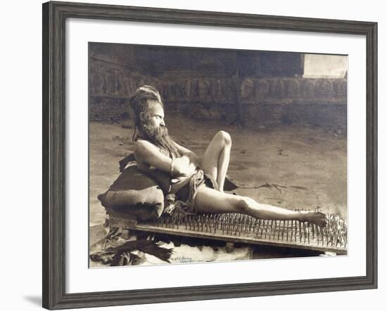 A Fakir of Holy Benares, India, 1907-Herbert Ponting-Framed Photographic Print