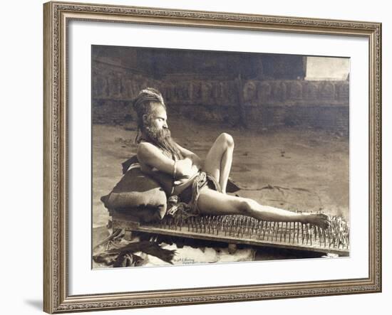 A Fakir of Holy Benares, India, 1907-Herbert Ponting-Framed Photographic Print