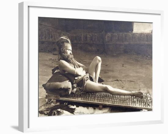 A Fakir of Holy Benares, India, 1907-Herbert Ponting-Framed Photographic Print