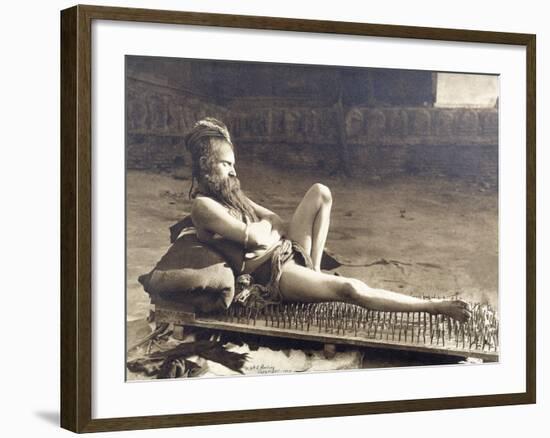 A Fakir of Holy Benares, India, 1907-Herbert Ponting-Framed Photographic Print