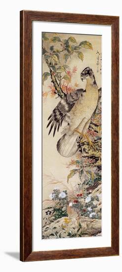 A Falcon-Jakuchu Ito-Framed Giclee Print