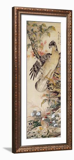 A Falcon-Jakuchu Ito-Framed Giclee Print