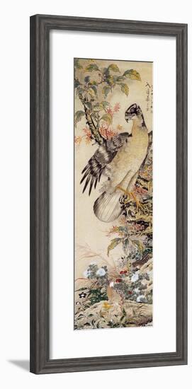 A Falcon-Jakuchu Ito-Framed Giclee Print