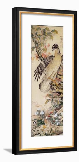 A Falcon-Jakuchu Ito-Framed Giclee Print