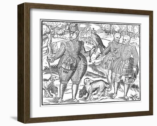 A Falconer, 1611-null-Framed Giclee Print