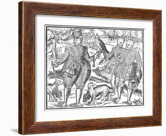 A Falconer, 1611-null-Framed Giclee Print