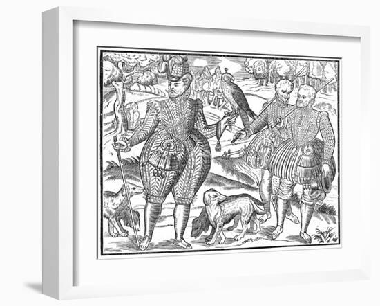 A Falconer, 1611-null-Framed Giclee Print