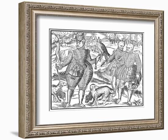 A Falconer, 1611-null-Framed Giclee Print