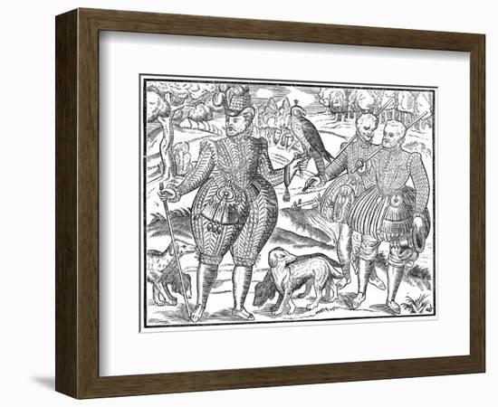 A Falconer, 1611-null-Framed Giclee Print