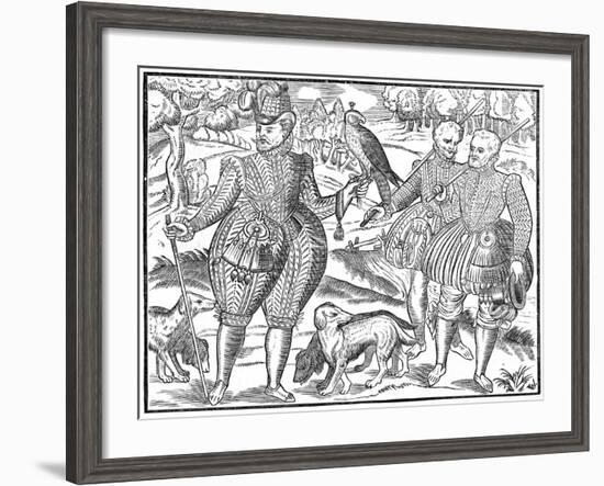 A Falconer, 1611-null-Framed Giclee Print