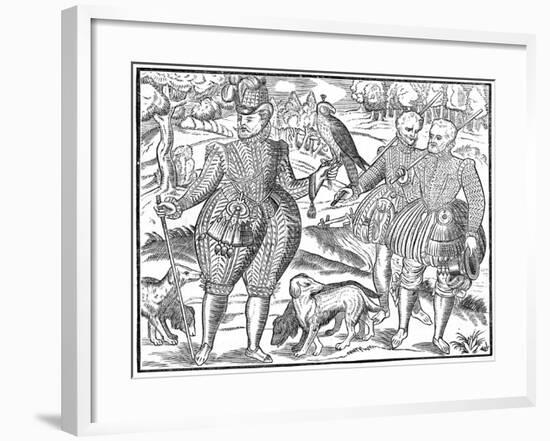 A Falconer, 1611-null-Framed Giclee Print