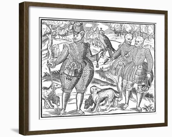 A Falconer, 1611-null-Framed Giclee Print