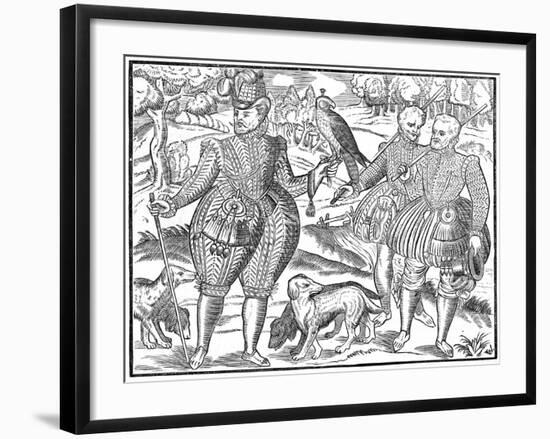 A Falconer, 1611-null-Framed Giclee Print