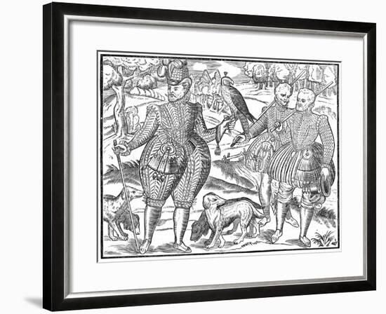 A Falconer, 1611-null-Framed Giclee Print