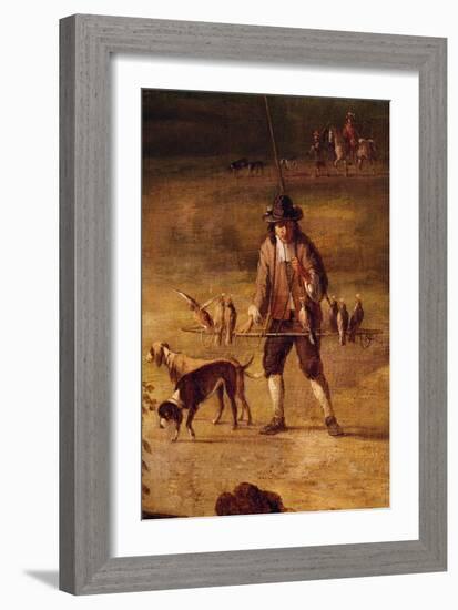 A Falconer (Oil on Canvas)-Jan Wynants-Framed Giclee Print