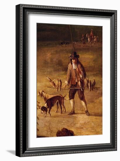 A Falconer (Oil on Canvas)-Jan Wynants-Framed Giclee Print