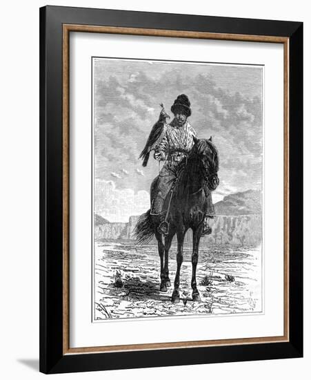 A Falconer, Turkestan, 19th Century-Delort-Framed Giclee Print