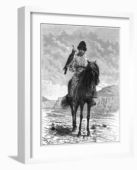 A Falconer, Turkestan, 19th Century-Delort-Framed Giclee Print