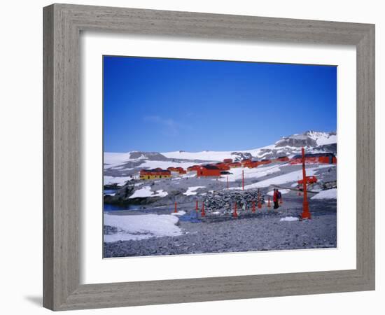 A Family Community, Argentine Esperanza Base, Antarctic Peninsula, Antarctica, Polar Regions-Geoff Renner-Framed Photographic Print