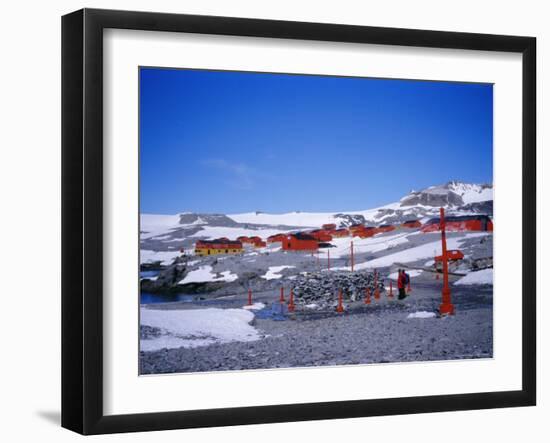 A Family Community, Argentine Esperanza Base, Antarctic Peninsula, Antarctica, Polar Regions-Geoff Renner-Framed Photographic Print