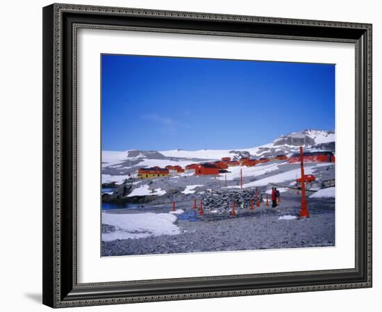 A Family Community, Argentine Esperanza Base, Antarctic Peninsula, Antarctica, Polar Regions-Geoff Renner-Framed Photographic Print