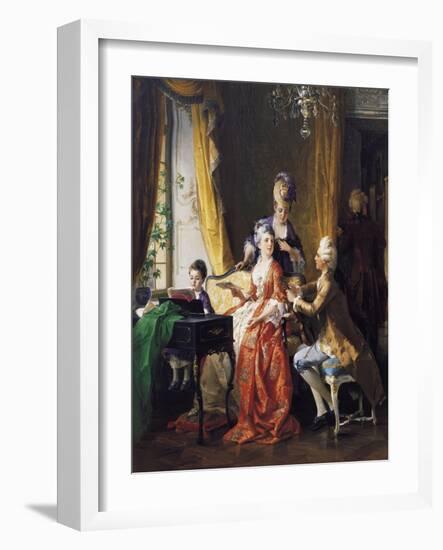 A Family Concert-Carl Herpfer-Framed Giclee Print