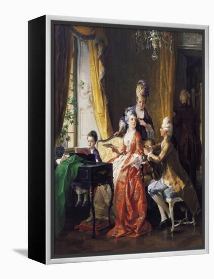 A Family Concert-Carl Herpfer-Framed Premier Image Canvas