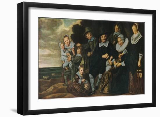 'A Family Group in a Landscape', 1647-50-Frans Hals-Framed Giclee Print