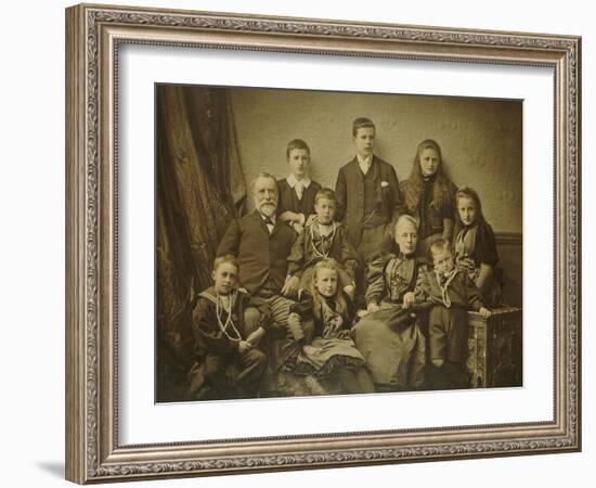 A Family Group Portrait, circa 1895-97-null-Framed Giclee Print