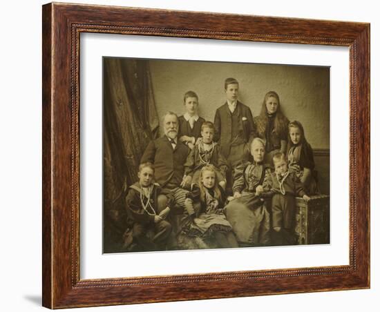 A Family Group Portrait, circa 1895-97-null-Framed Giclee Print