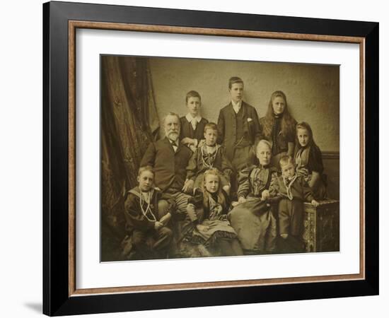 A Family Group Portrait, circa 1895-97-null-Framed Giclee Print